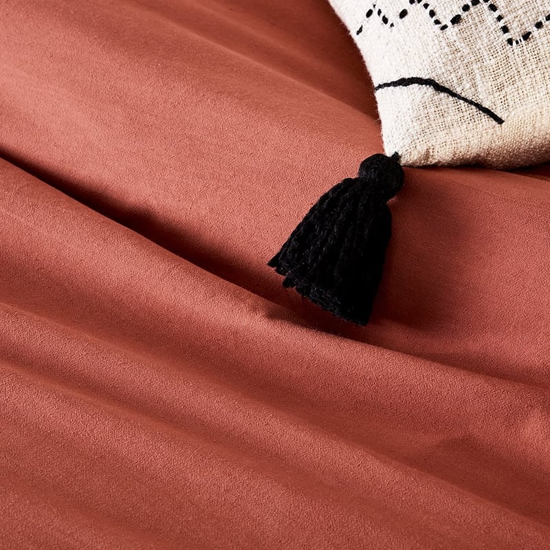 Stonewashed Cotton Clay Quilt Cover