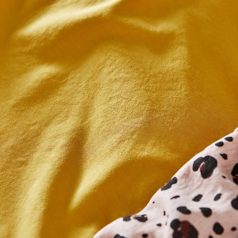 Stonewashed Cotton Dijon Quilt Cover