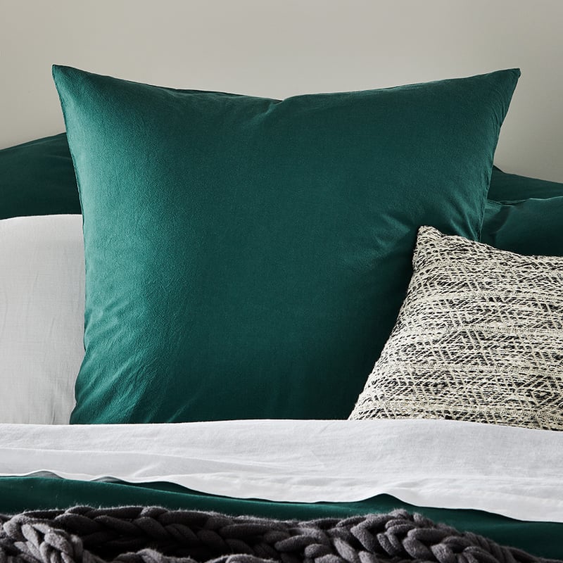 Stonewashed Cotton Lagoon Quilt Cover