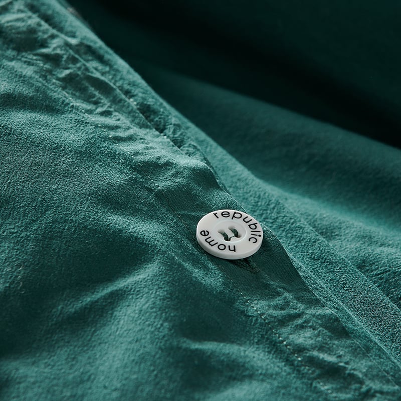 Stonewashed Cotton Lagoon Quilt Cover