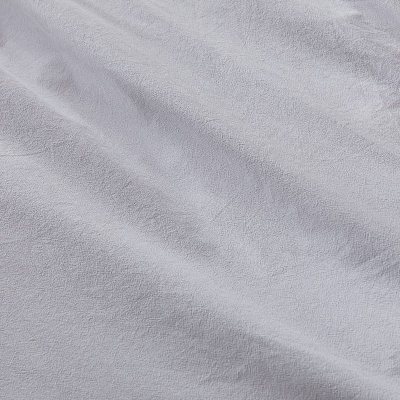 Stonewashed Cotton Silver Quilt Cover Separates