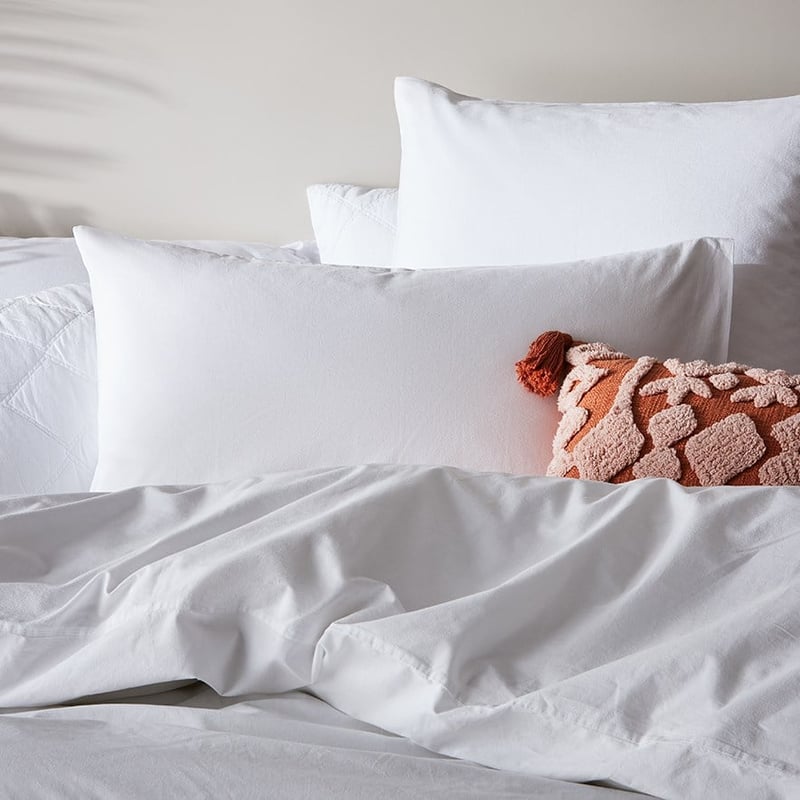 Stonewashed Cotton White Quilt Cover Separates