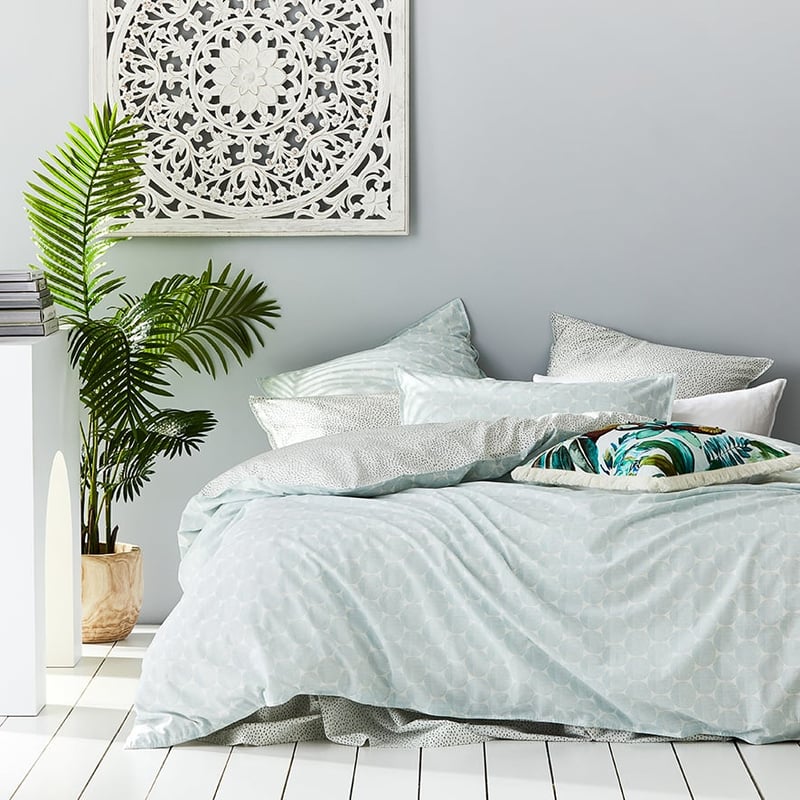 Stonewashed Printed Cotton Circle Dash Quit Cover