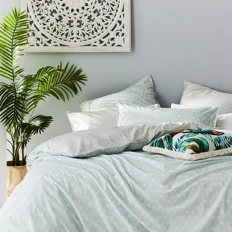 Stonewashed Printed Cotton Circle Dash Quit Cover