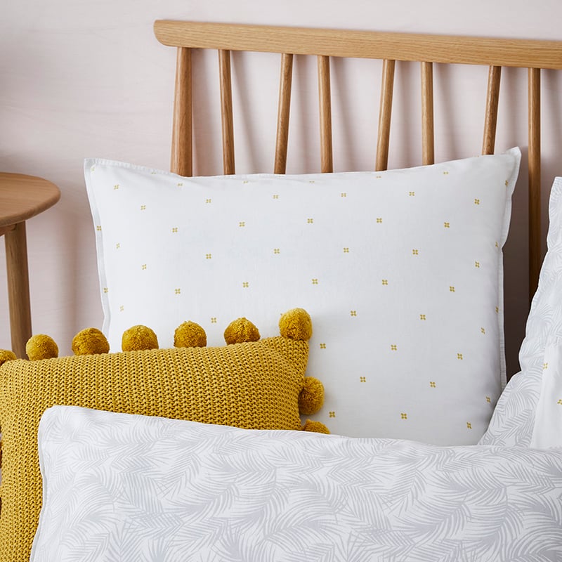 Stonewashed Printed Cotton Quilt Cover Cluster Fern