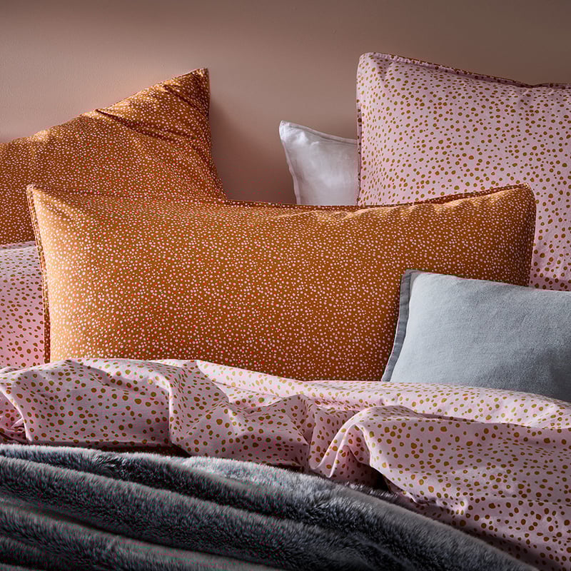 Stonewashed Printed Cotton Desert Spot Quilt Cover
