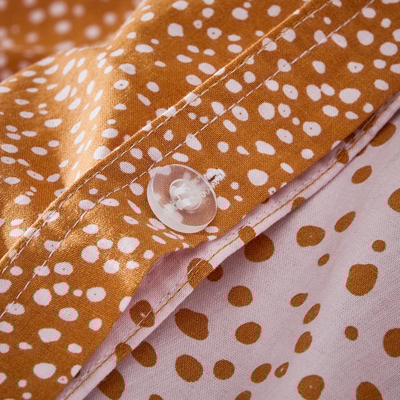 Stonewashed Printed Cotton Desert Spot Quilt Cover
