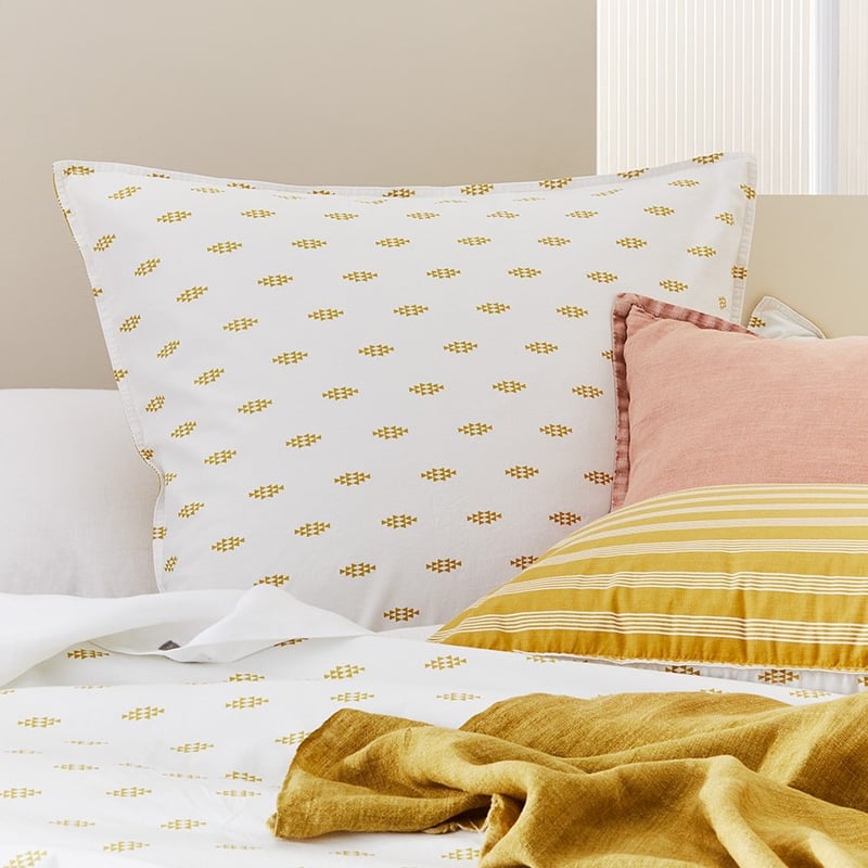 Stonewashed Printed Cotton Flax Triangle Quilt Cover