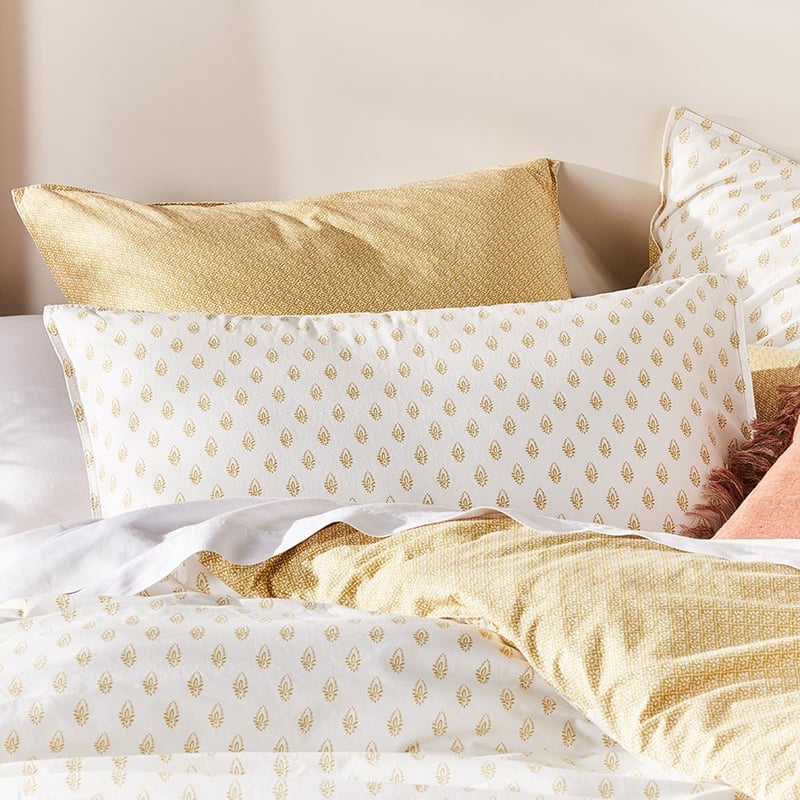 Stonewashed Printed Cotton Flax Woodblock Quilt Cover