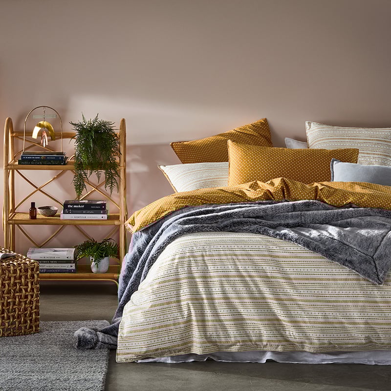 Stonewashed Printed Cotton Spice Henna Quilt Cover