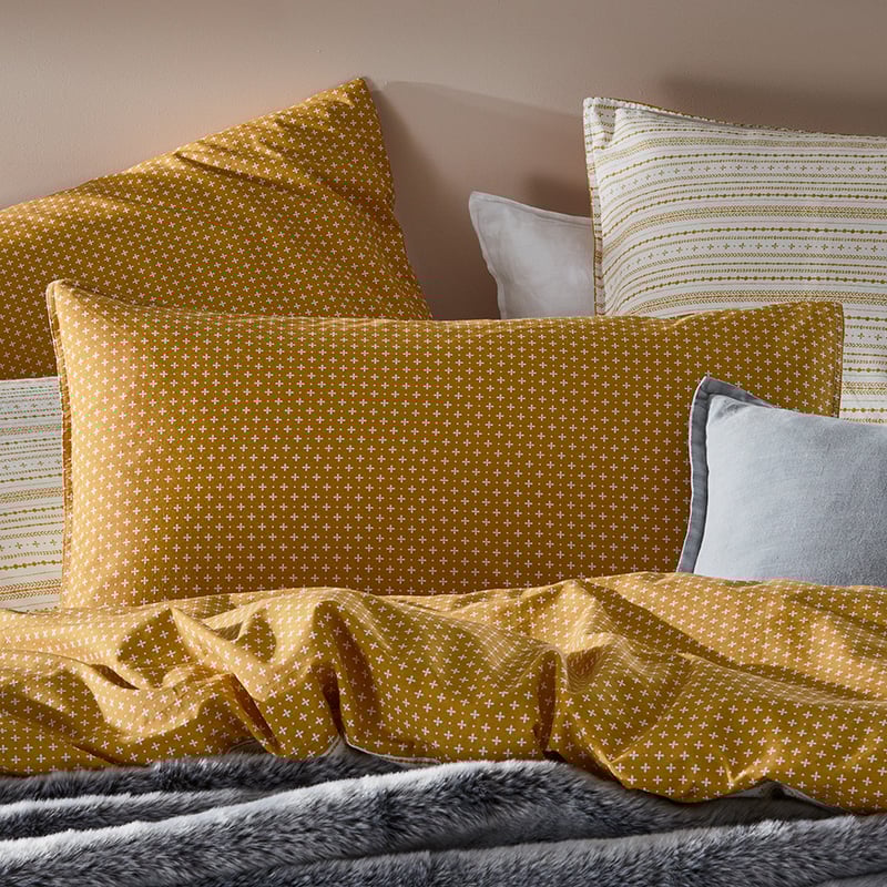 Stonewashed Printed Cotton Spice Henna Quilt Cover