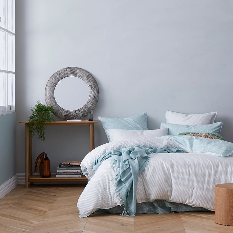 Stonewashed Printed Cotton Quilt Cover Spot Geo