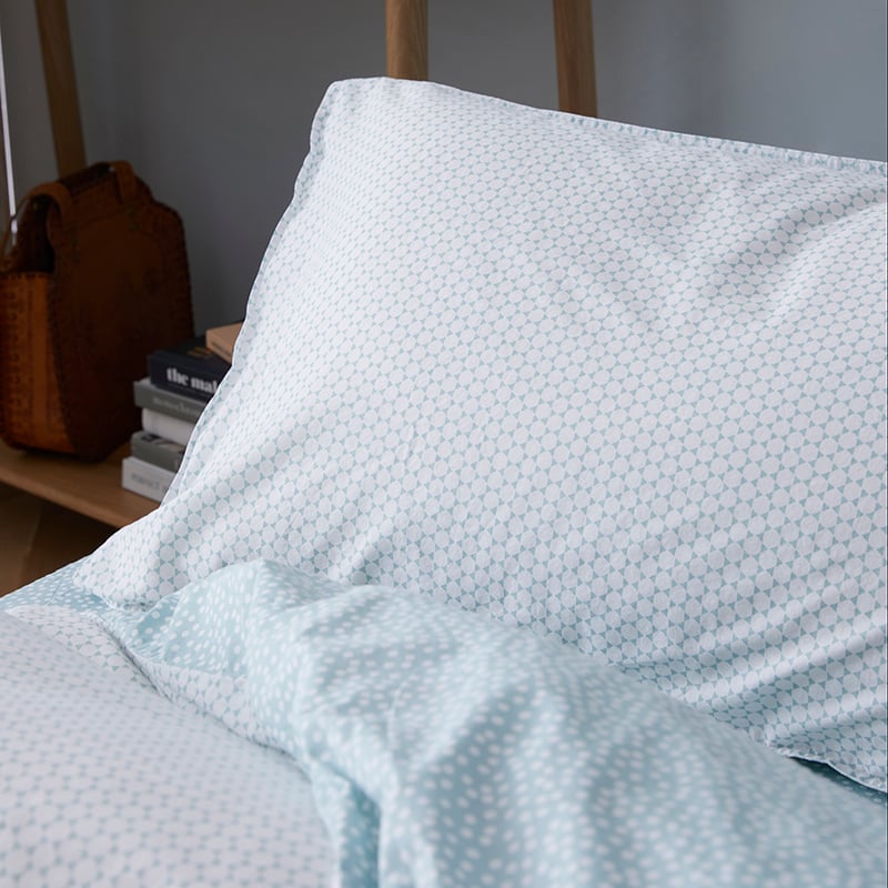 Stonewashed Printed Cotton Quilt Cover Spot Geo