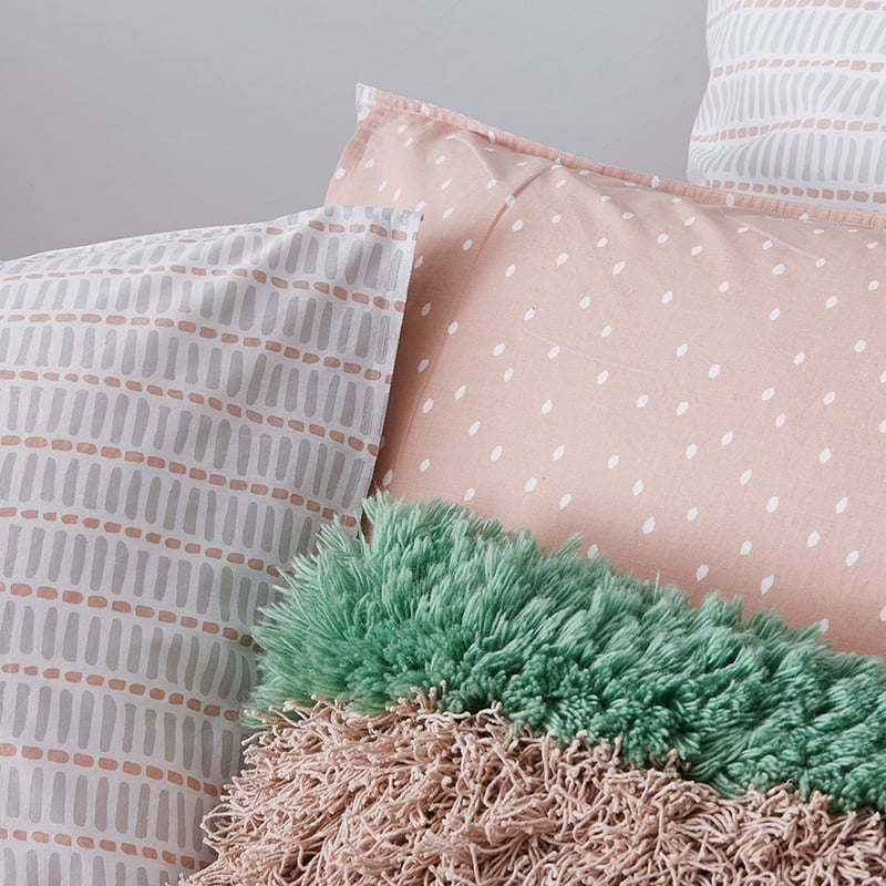 Stonewashed Printed Cotton Quilt Cover Tribal Dash