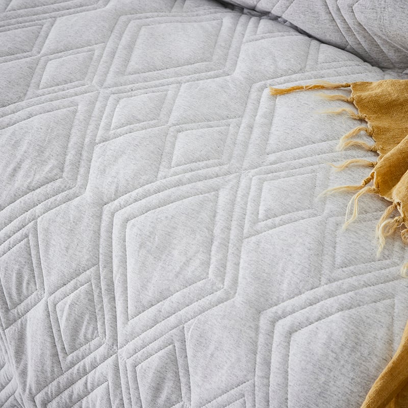 Jaxon Quilted Jersey Quilt Cover Cloud