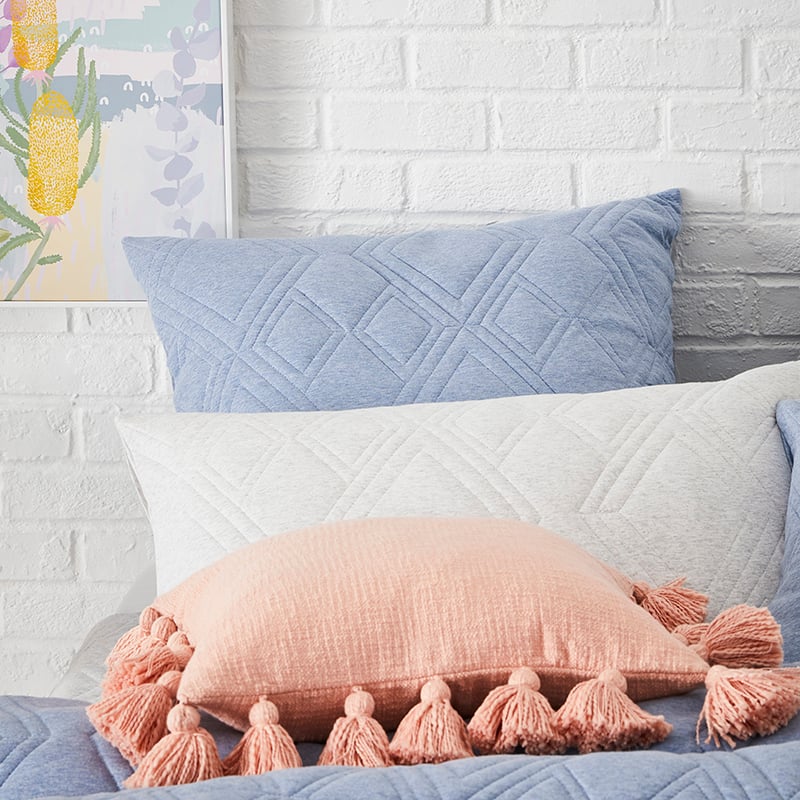 Jaxon Quilted Jersey Quilt Cover Denim