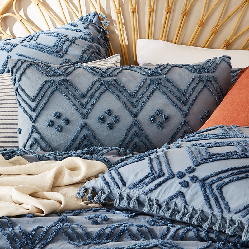 Kerela Storm Blue Quilt Cover