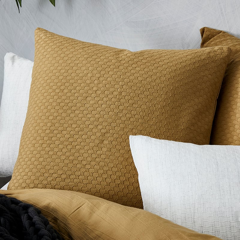 Hamilton Quilt Cover Set Mustard
