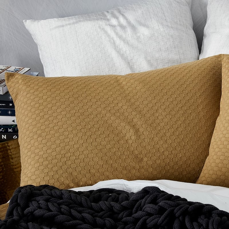 Hamilton Quilt Cover Set Mustard