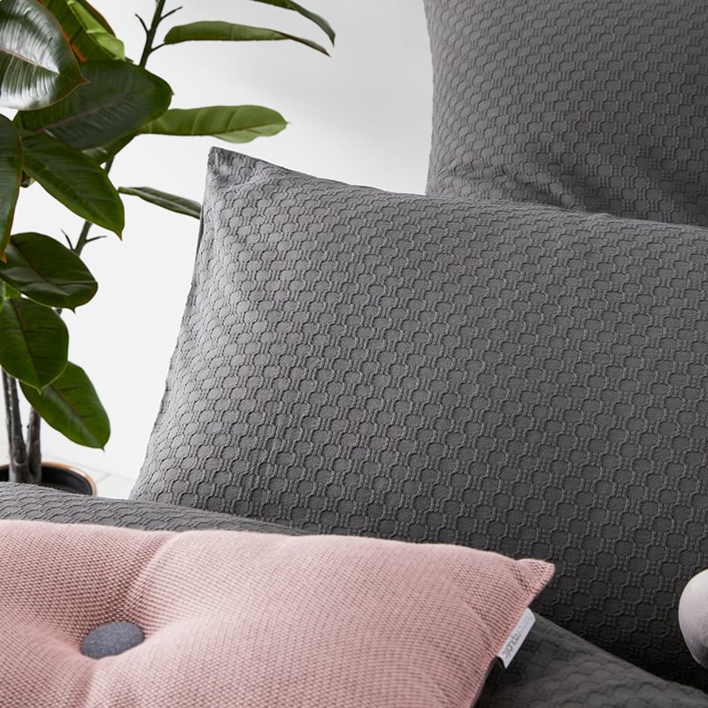 Hamilton Quilt Cover Set Smoked Pearl