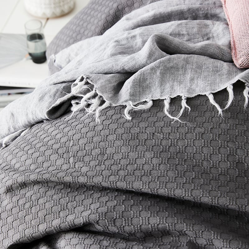 Hamilton Quilt Cover Set Smoked Pearl