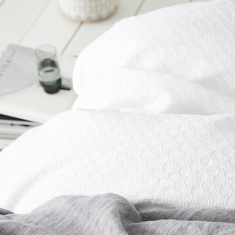 Hamilton Quilt Cover Set White