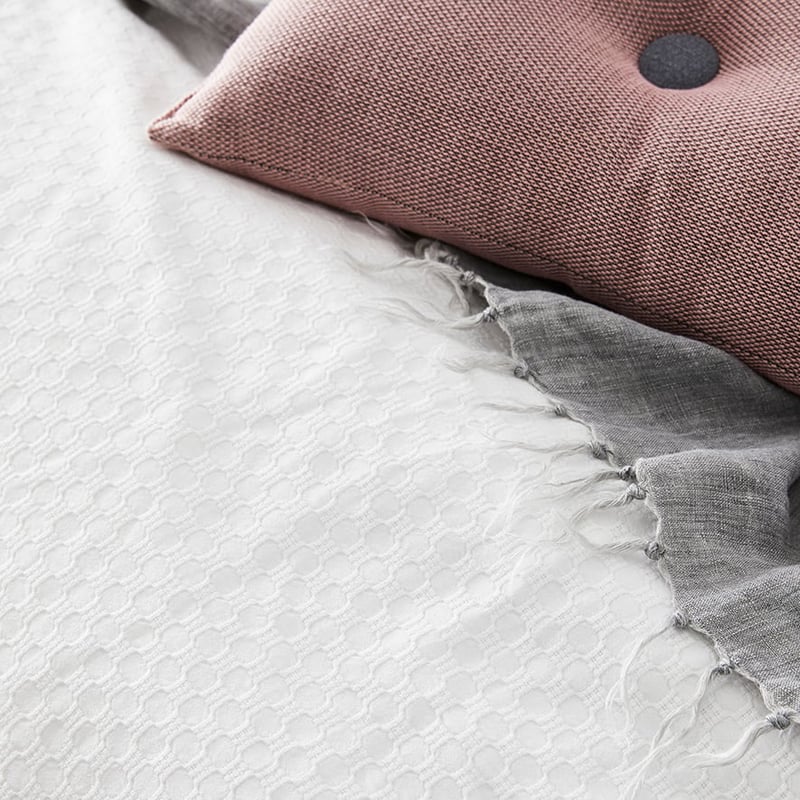 Hamilton Quilt Cover Set White