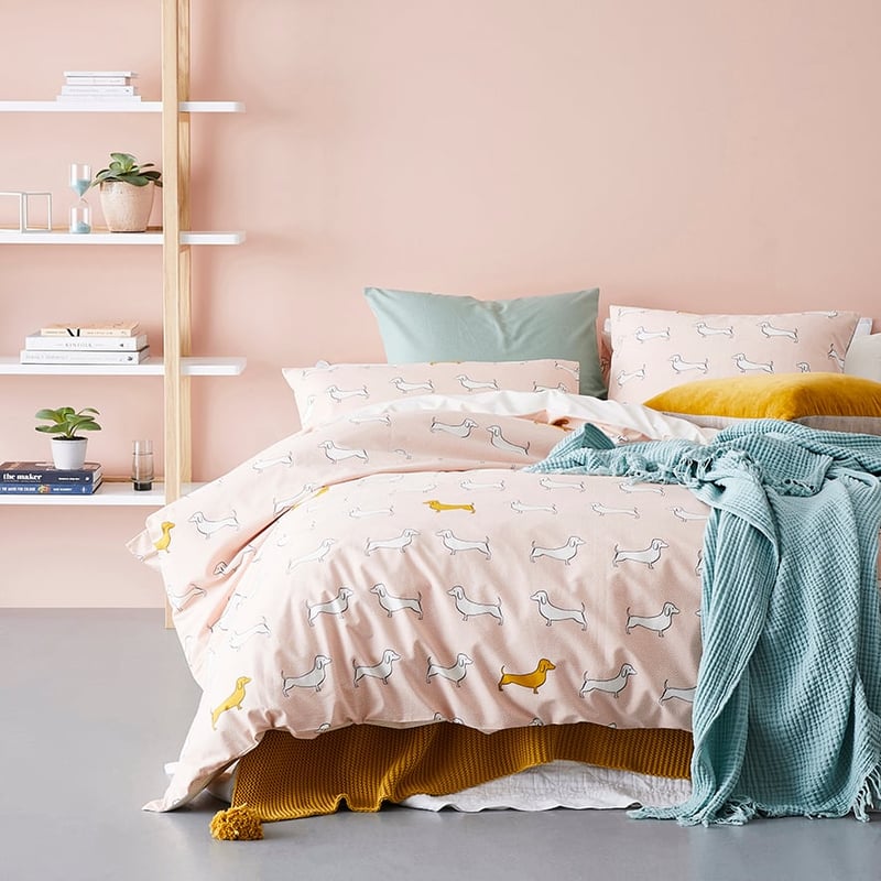Dachshund Quilt Cover Set Nude