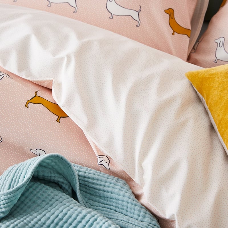 Dachshund Quilt Cover Set Nude