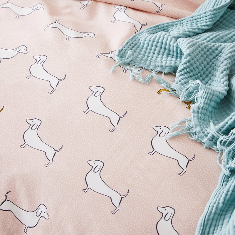 Dachshund Quilt Cover Set Nude