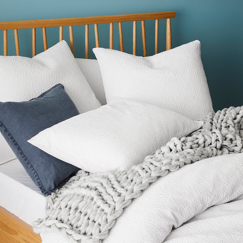 Harlow Quilt Cover Set in White