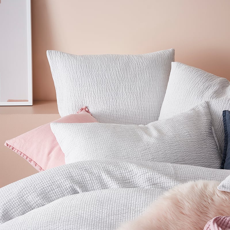 European Collection Erskine Stripe Quilt Cover Natural