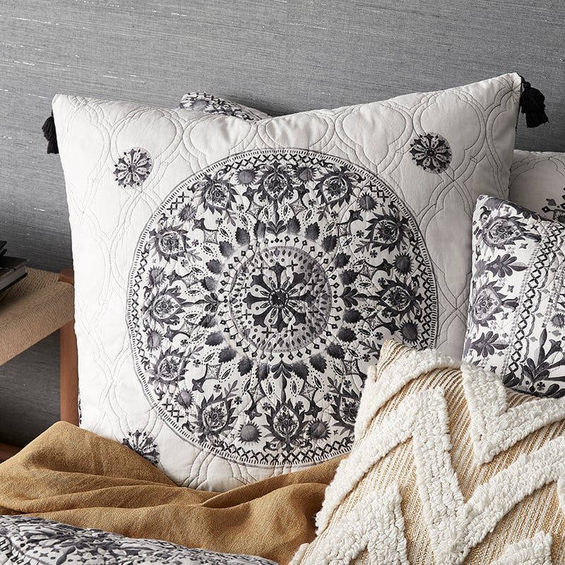 Onie Quilted Quilt Cover Slate