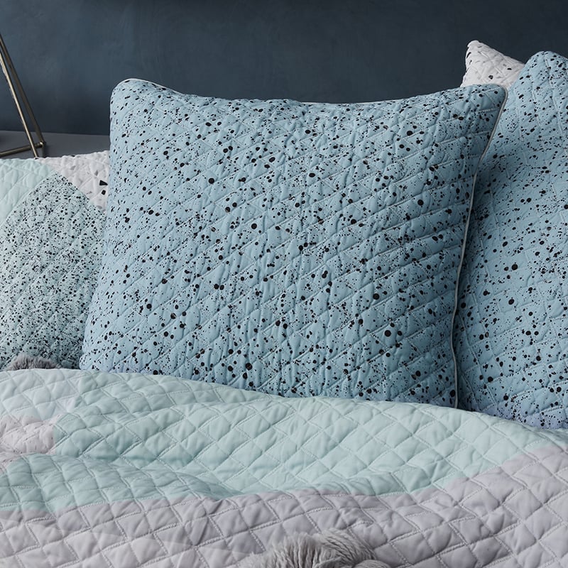 Remi Quilted Quilt Cover in Slate