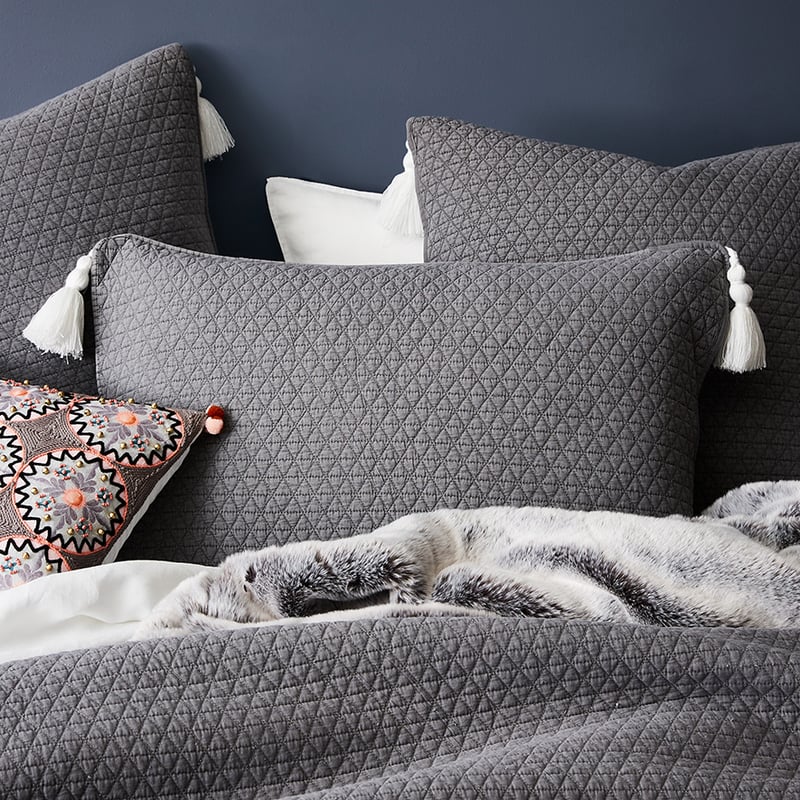 Bristol Quilted Coverlet in Grey