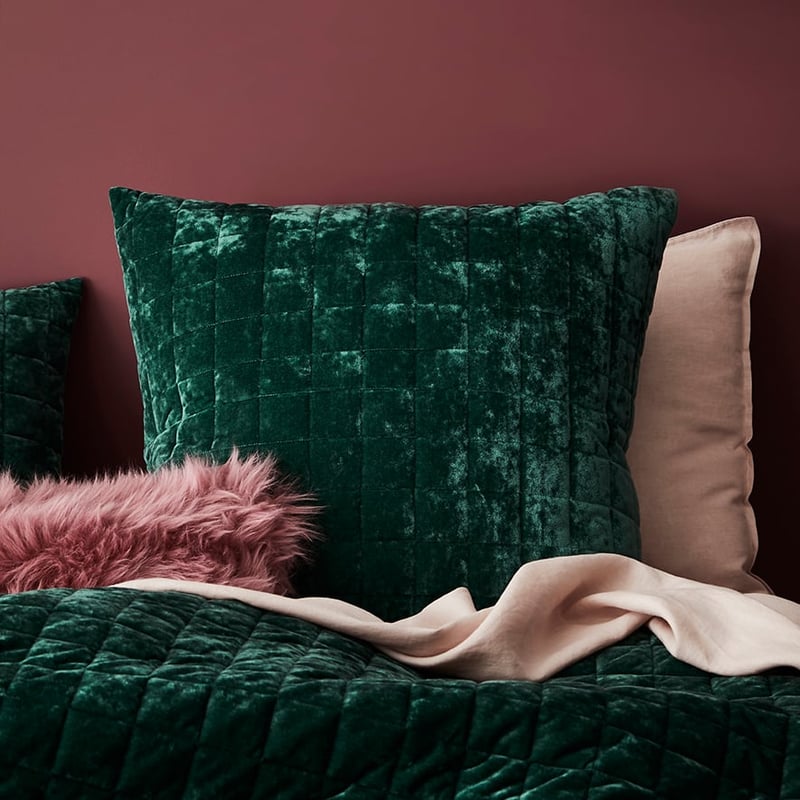 York Quilted Emerald Quilt Cover