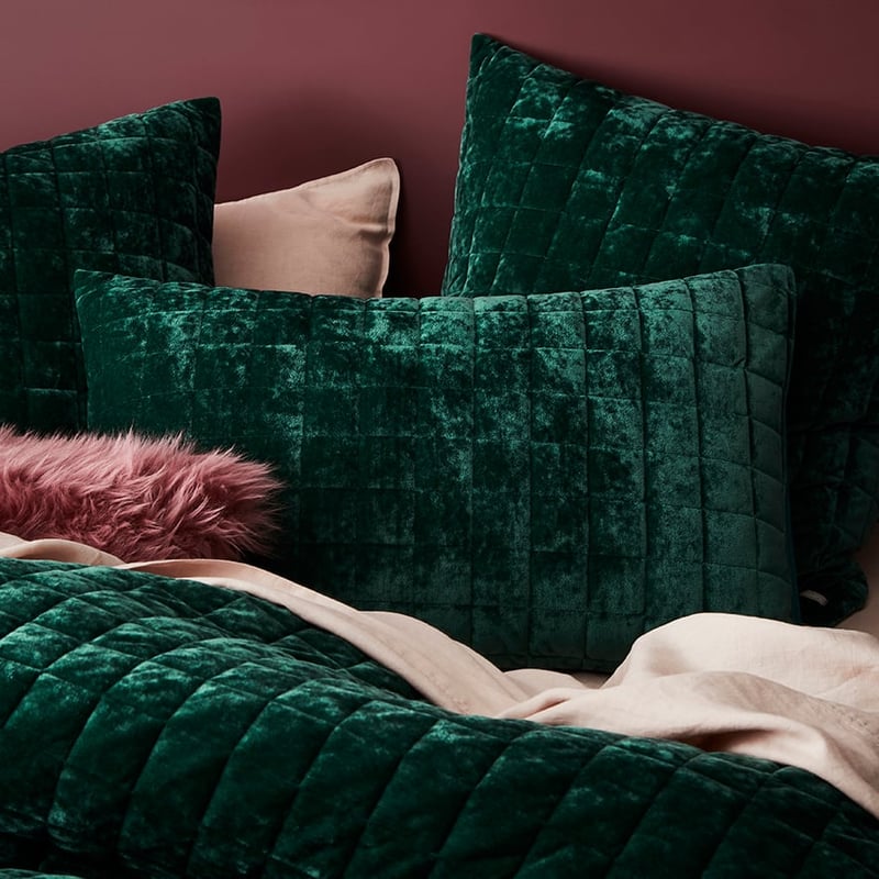 York Quilted Emerald Quilt Cover