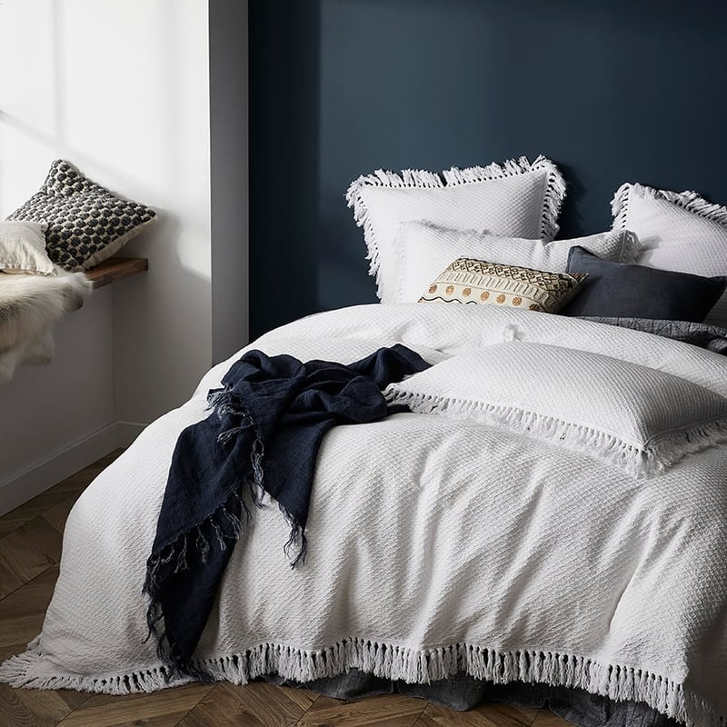 Frankie Quilt Cover Snow