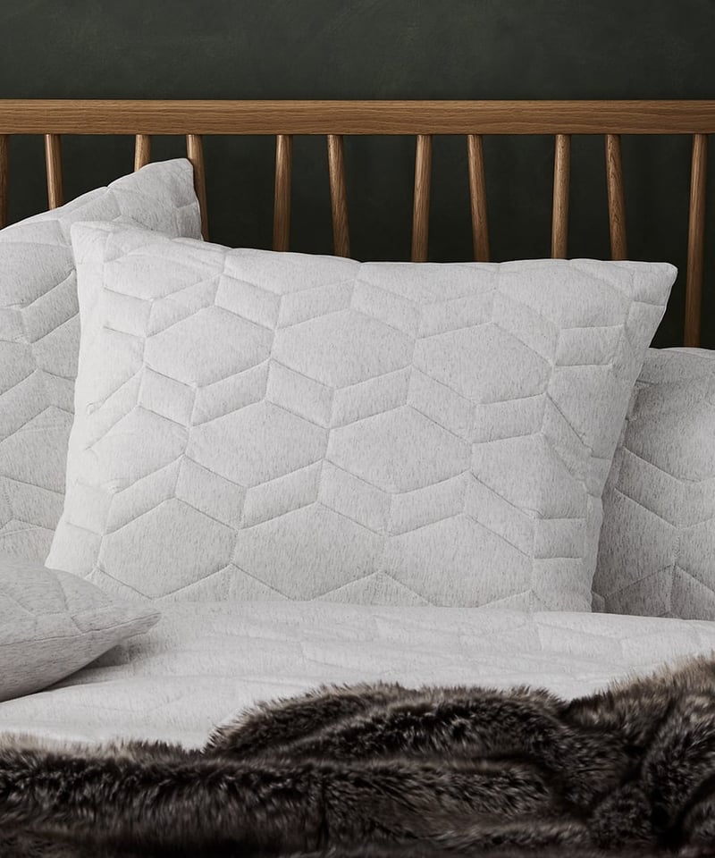 Hampton Bamboo Quilted Quilt Cover Cloud