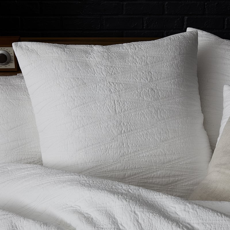 Lewis Quilted Quilt Cover White
