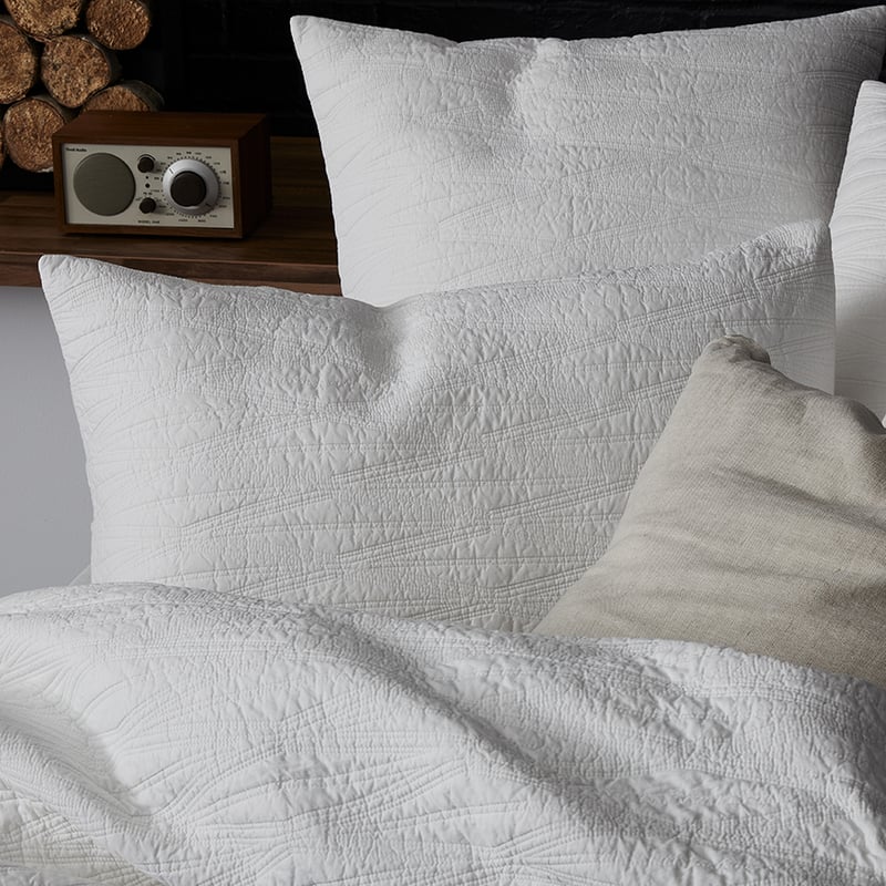 Lewis Quilted Quilt Cover White