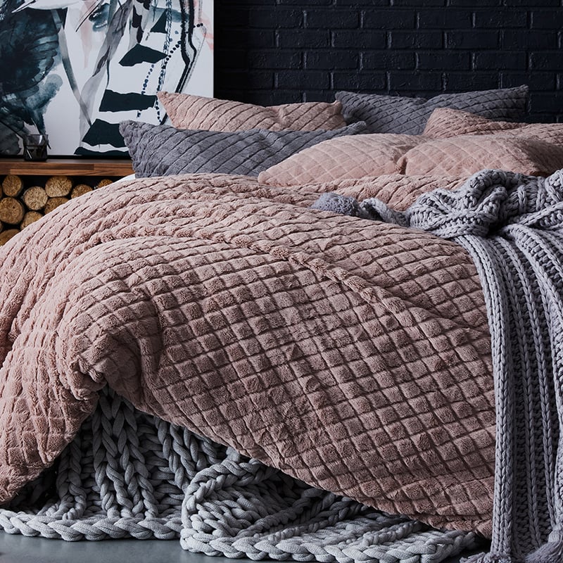 Whistler Quilt Cover Blush