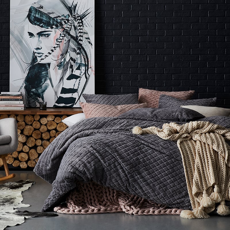 Whistler Quilt Cover Grey