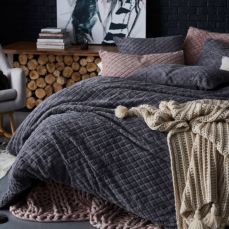 Whistler Quilt Cover Grey