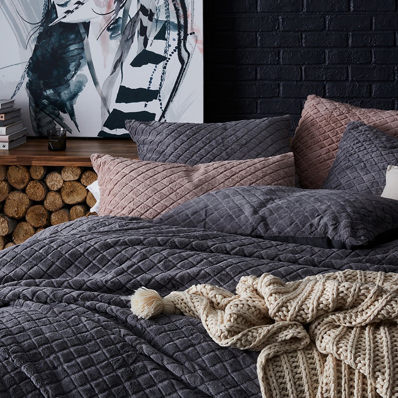Whistler Quilt Cover Grey