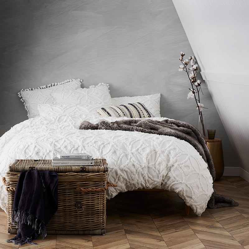 Armani Quilt Cover Winter White