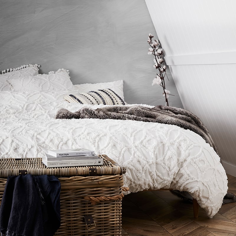 Armani Quilt Cover Winter White