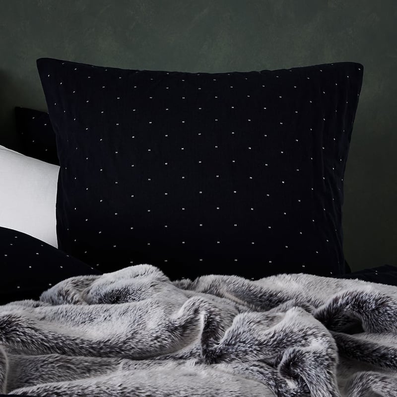 Zena Quilt Cover in Navy