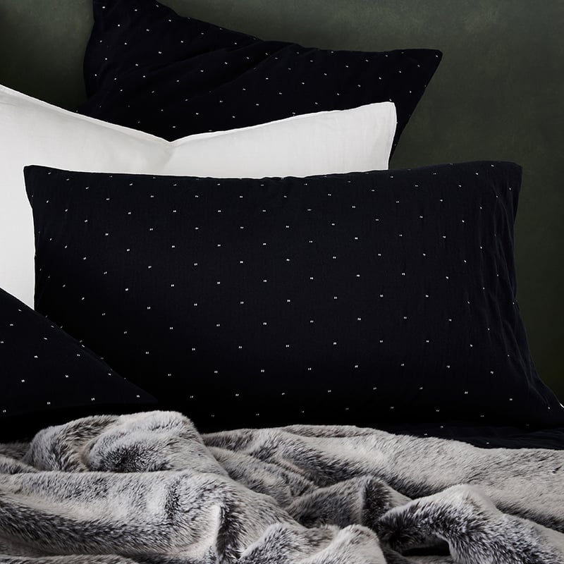 Zena Quilt Cover in Navy