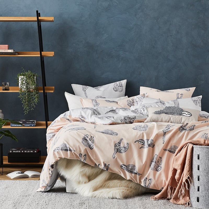 Sidney Quilt Cover Set in Grey
